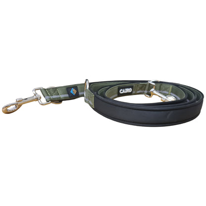 CAIRD Double Ended Dog Training Lead 2m Adjustable Multi-Point Control Reflective (Green)