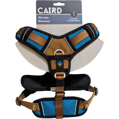 CAIRD Elevate Adjustable Dog Harness 5-Point No Pull Harness with Reflective Trim Front & Back Lead Clips