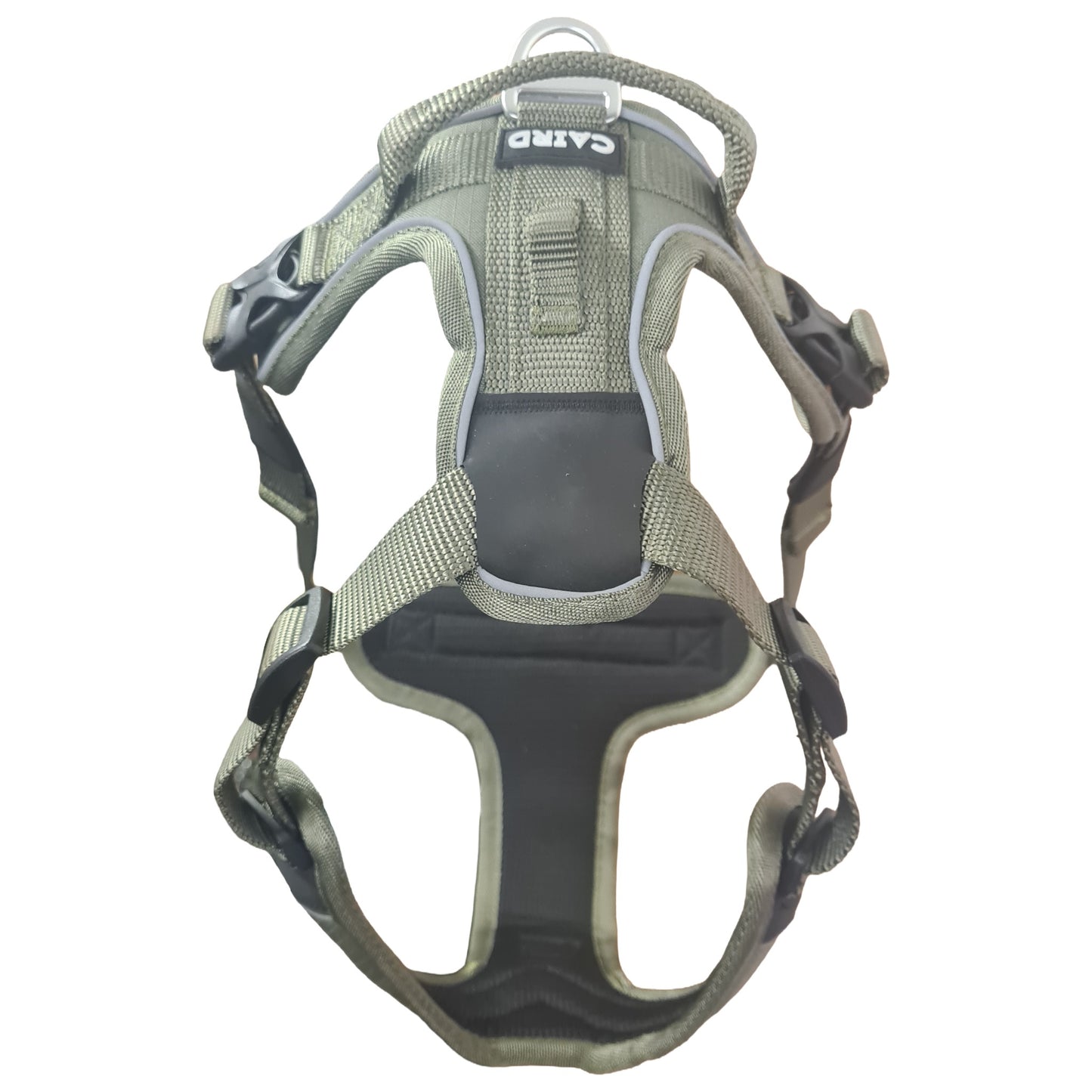 CAIRD Advance Dog Harness Ergonomic Y-Shape No Pull Reflective with Handle Khaki
