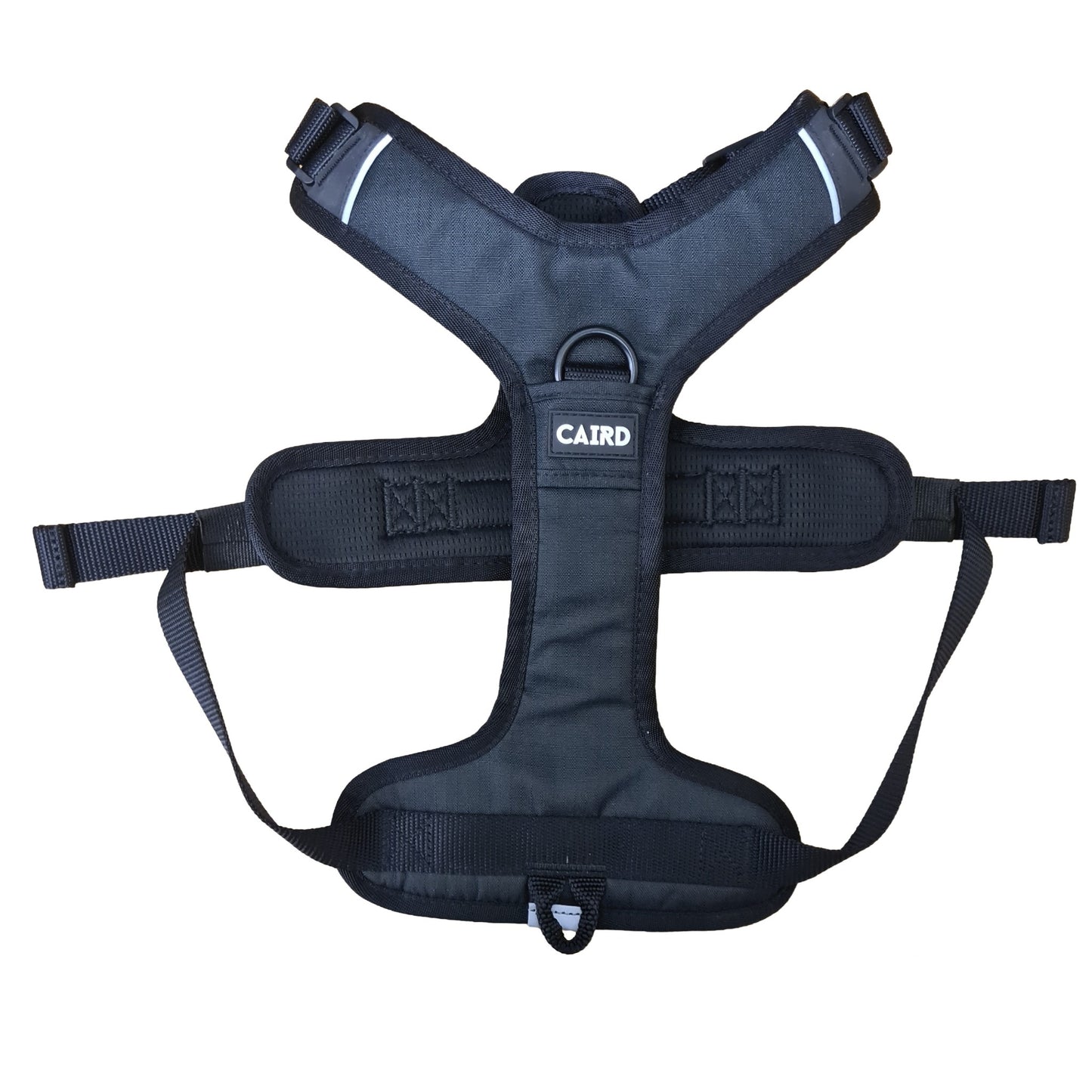 CAIRD Advance Dog Harness Ergonomic Y-Shape No Pull Reflective with Handle Black