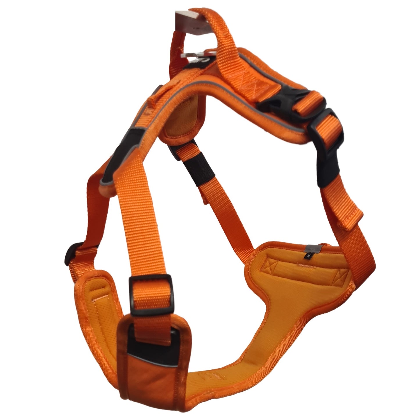 CAIRD Advance Dog Harness Ergonomic Y-Shape No Pull Reflective with Handle Orange