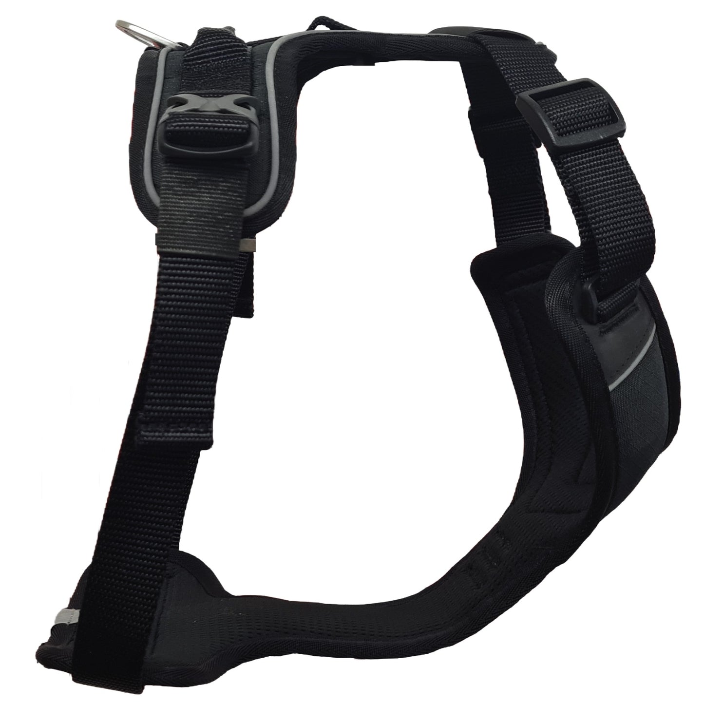CAIRD Advance Dog Harness Ergonomic Y-Shape No Pull Reflective with Handle Black