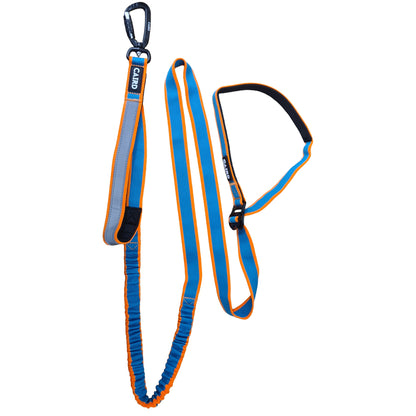CAIRD Bungee Hands Free Dog Lead Adjustable Waist Belt Aluminium Locking Carabiner