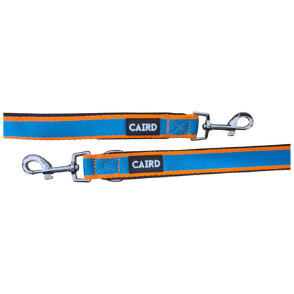 CAIRD Double Ended Dog Training Lead 2m Adjustable Multi-Point Control (Orange & Blue)