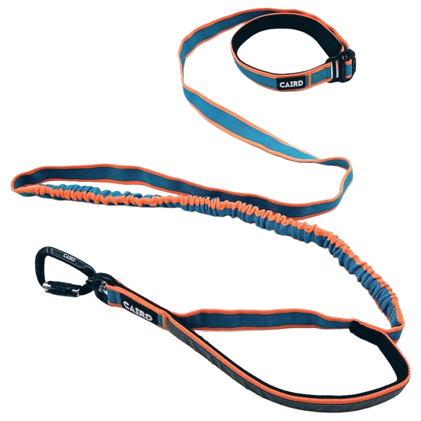 CAIRD Bungee Hands Free Dog Lead Adjustable Waist Belt Aluminium Locking Carabiner