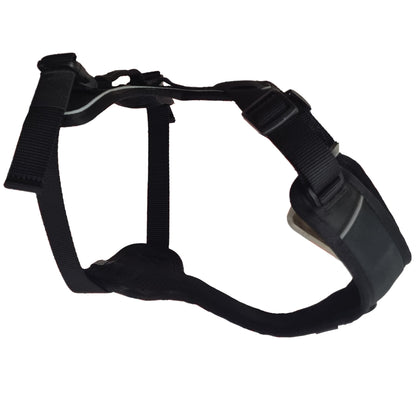 CAIRD Advance Dog Harness Ergonomic Y-Shape No Pull Reflective with Handle Black