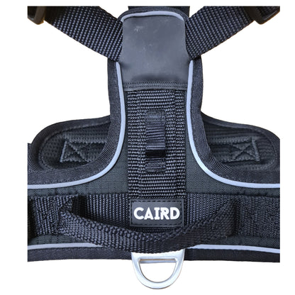 CAIRD Advance Dog Harness Ergonomic Y-Shape No Pull Reflective with Handle Black