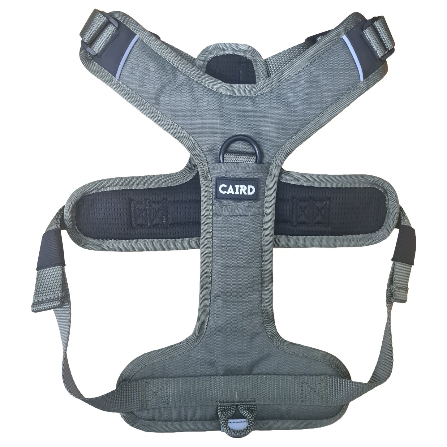 CAIRD Advance Dog Harness Ergonomic Y-Shape No Pull Reflective with Handle Khaki