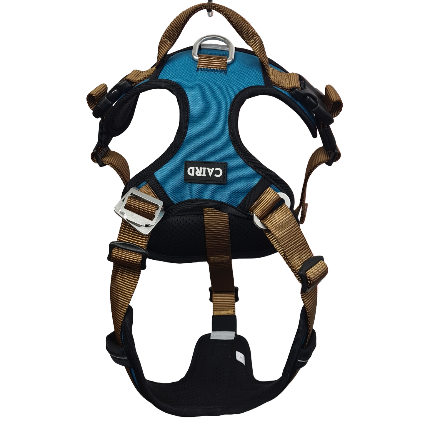 CAIRD Elevate Adjustable Dog Harness 5-Point No Pull Harness with Reflective Trim Front & Back Lead Clips