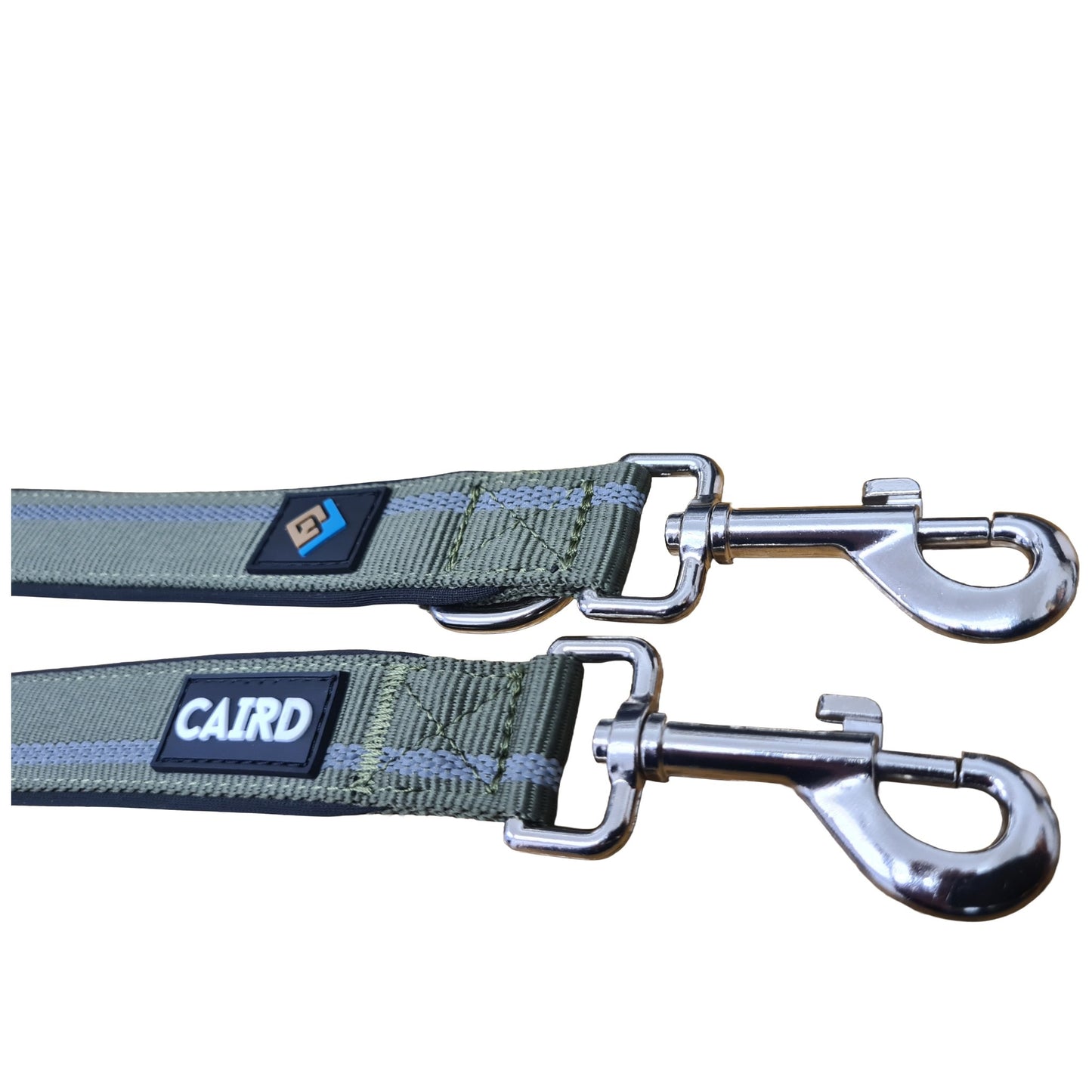 CAIRD Double Ended Dog Training Lead 2m Adjustable Multi-Point Control Reflective (Green)