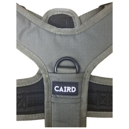 CAIRD Advance Dog Harness Ergonomic Y-Shape No Pull Reflective with Handle Khaki