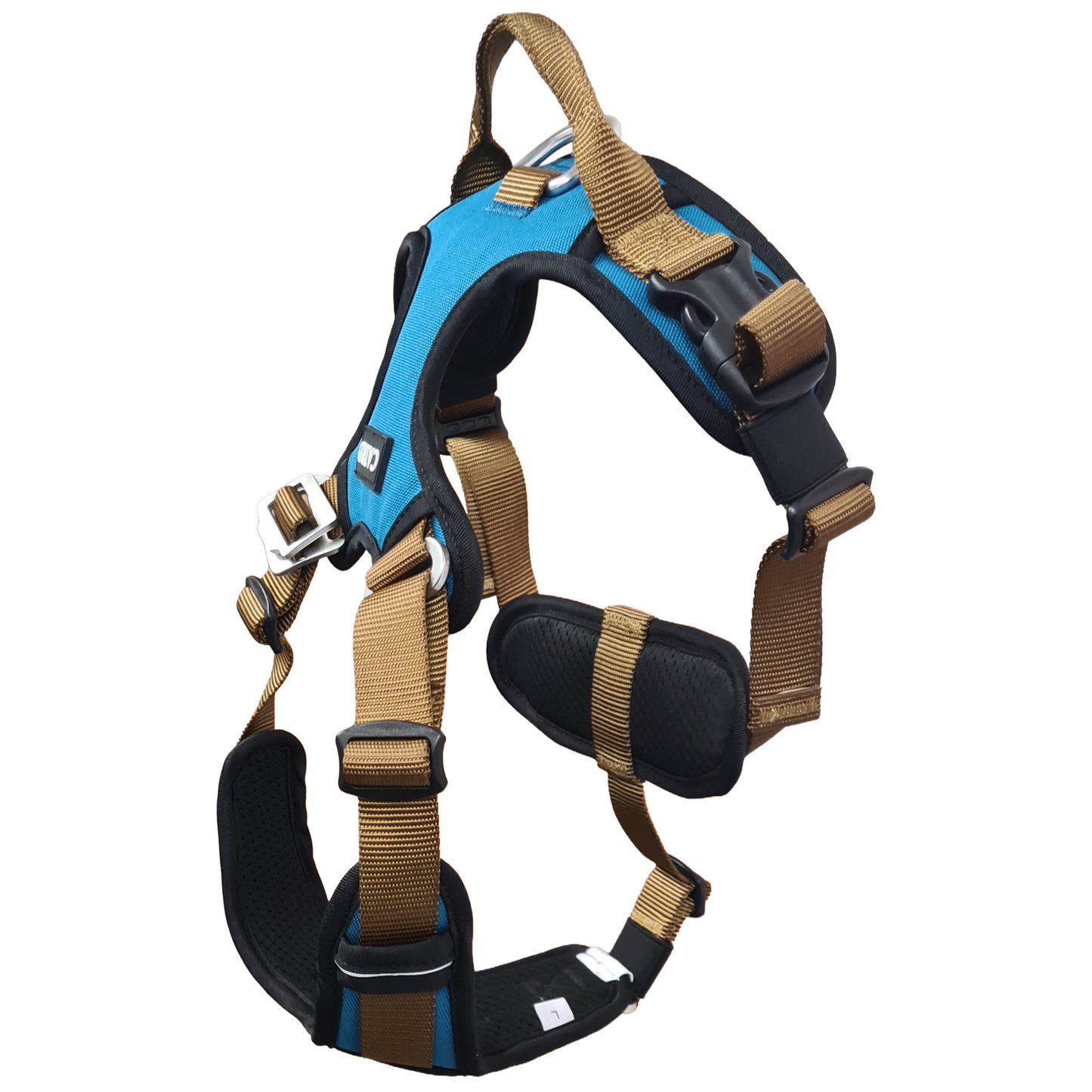 CAIRD Elevate Adjustable Dog Harness 5-Point No Pull Harness with Reflective Trim Front & Back Lead Clips