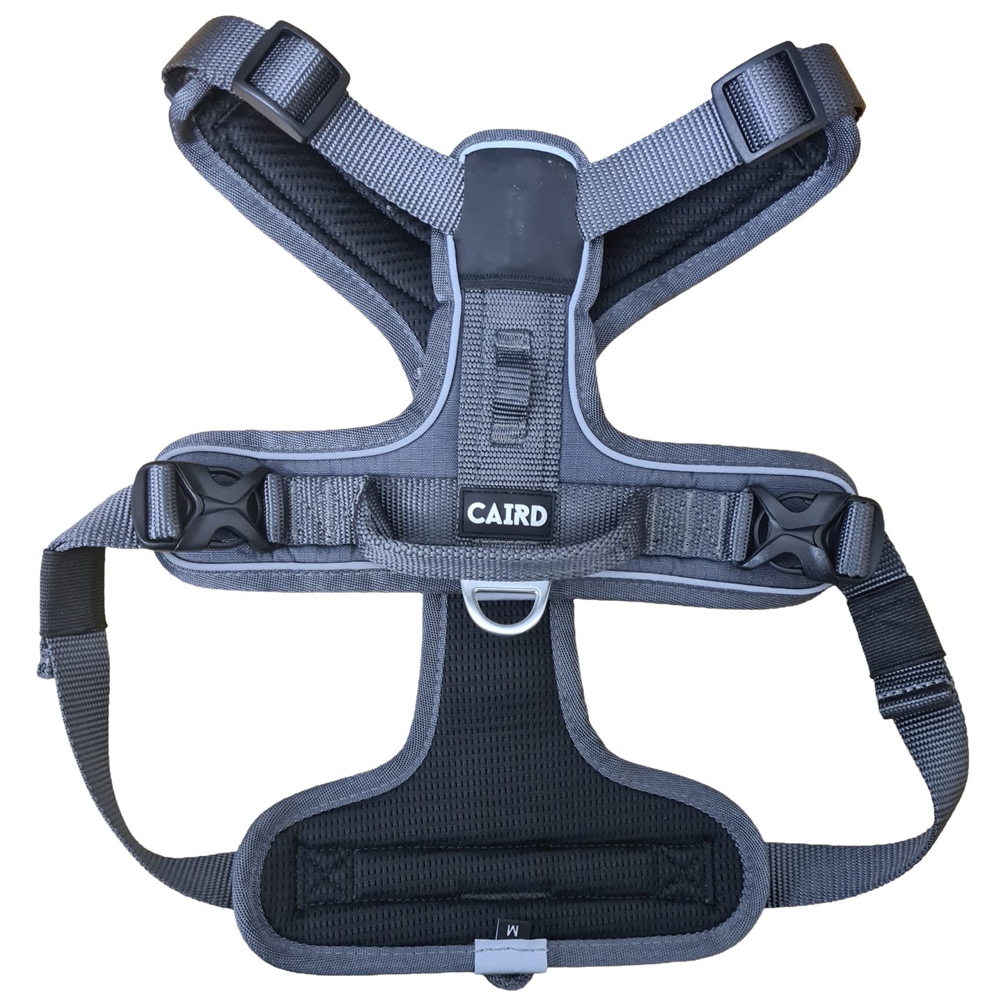 CAIRD Advance Dog Harness Ergonomic Y-Shape No Pull Reflective with Handle Grey (Medium)