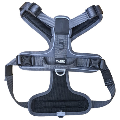 CAIRD Advance Dog Harness Ergonomic Y-Shape No Pull Reflective with Handle Grey (Medium)