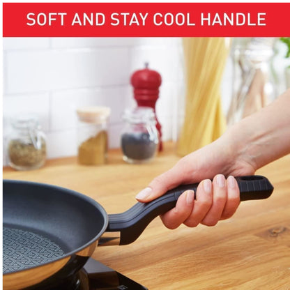 TEFAL 20cm Ceramic Control Induction Frying Pan Stainless Steel Base Non Stick