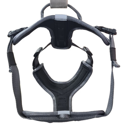 CAIRD Advance Dog Harness Ergonomic Y-Shape No Pull Reflective with Handle Grey (Medium)