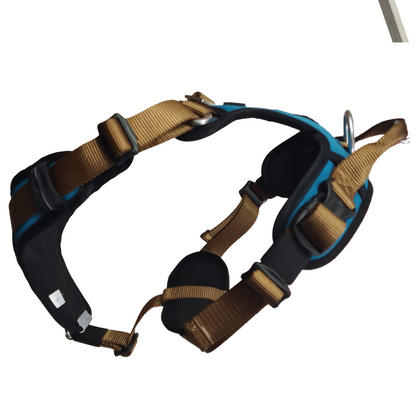 CAIRD Elevate Adjustable Dog Harness 5-Point No Pull Harness with Reflective Trim Front & Back Lead Clips