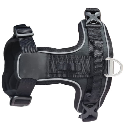 CAIRD Advance Dog Harness Ergonomic Y-Shape No Pull Reflective with Handle Black
