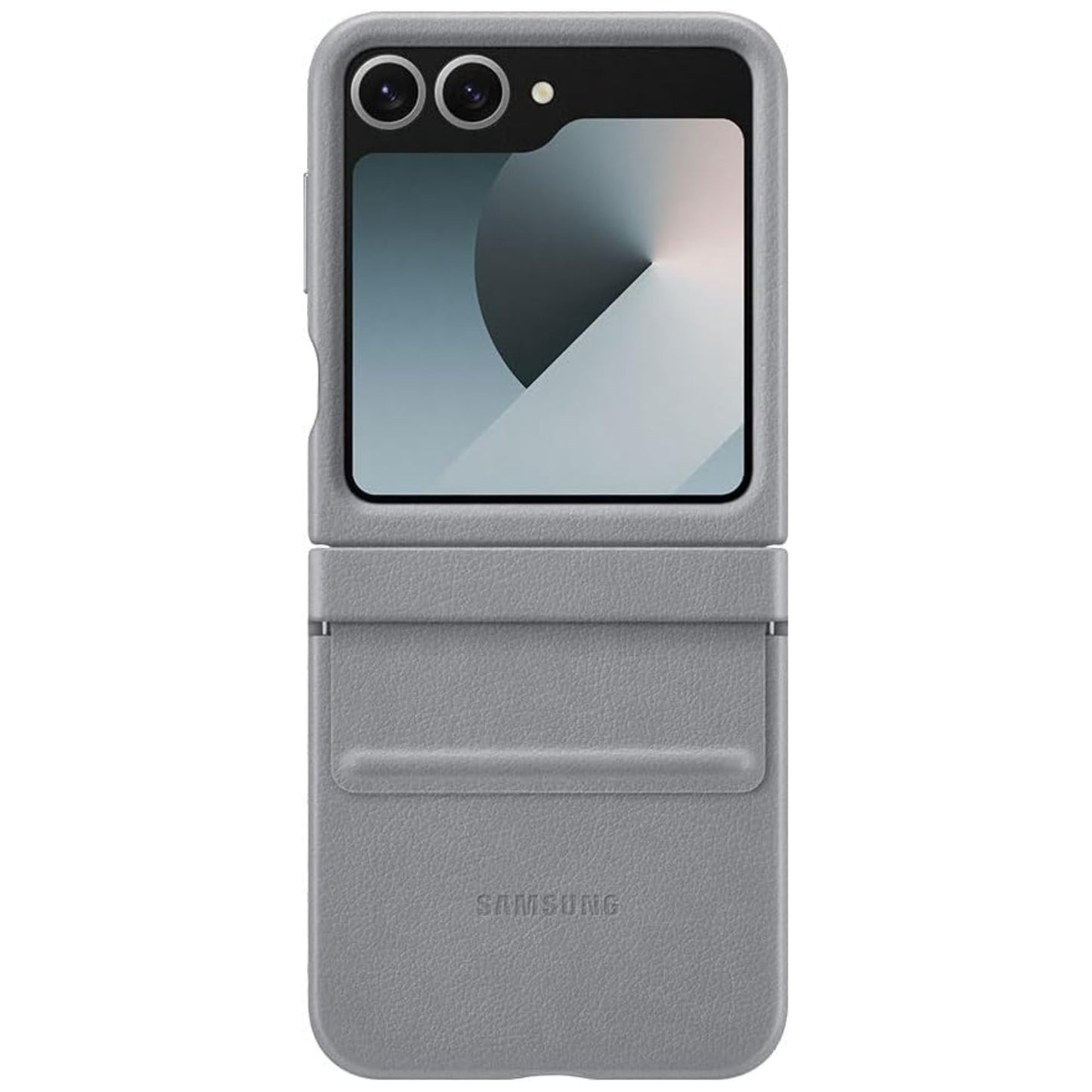 SAMSUNG Galaxy Z Flip6 Case Faux Leather Kindsuit Case for Galaxy Z Flip6 Grey