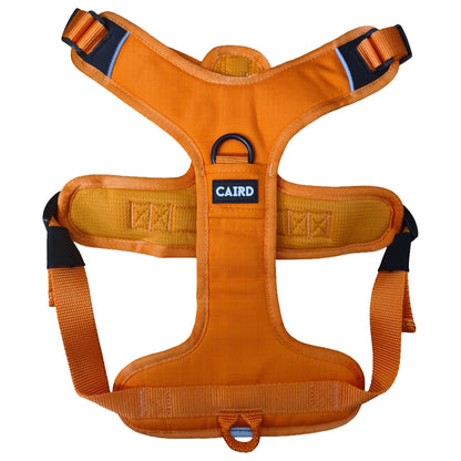 CAIRD Advance Dog Harness Ergonomic Y-Shape No Pull Reflective with Handle Orange