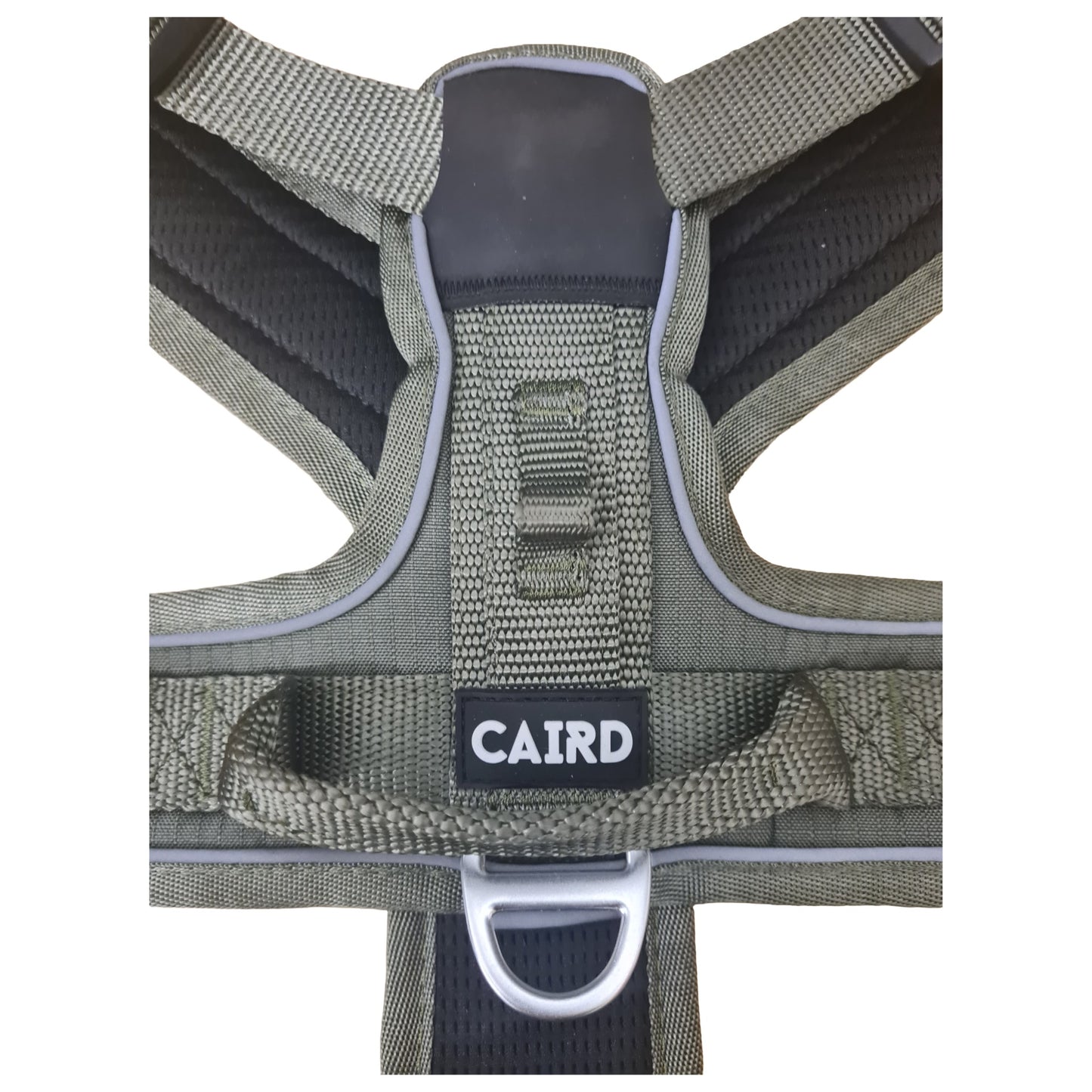 CAIRD Advance Dog Harness Ergonomic Y-Shape No Pull Reflective with Handle Khaki