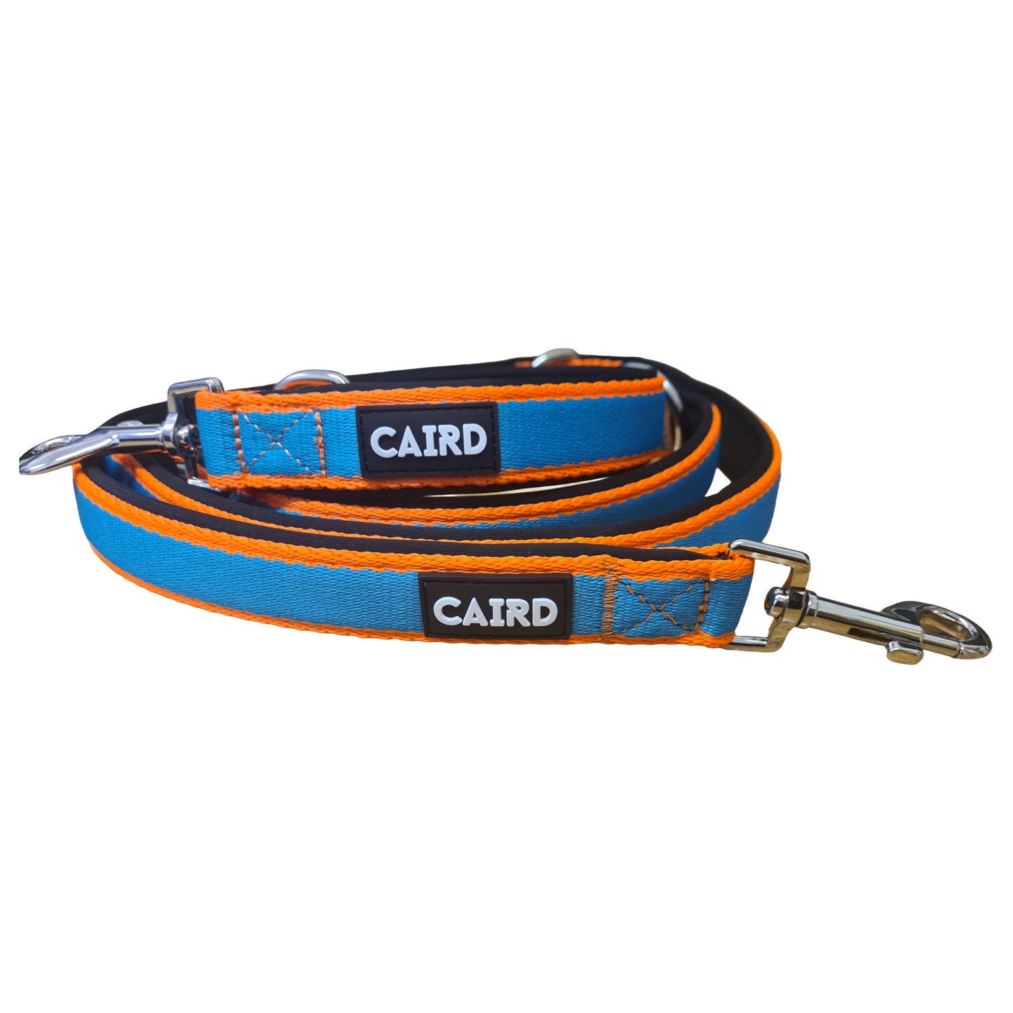 CAIRD Double Ended Dog Training Lead 2m Adjustable Multi-Point Control (Orange & Blue)