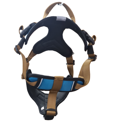 CAIRD Elevate Adjustable Dog Harness 5-Point No Pull Harness with Reflective Trim Front & Back Lead Clips