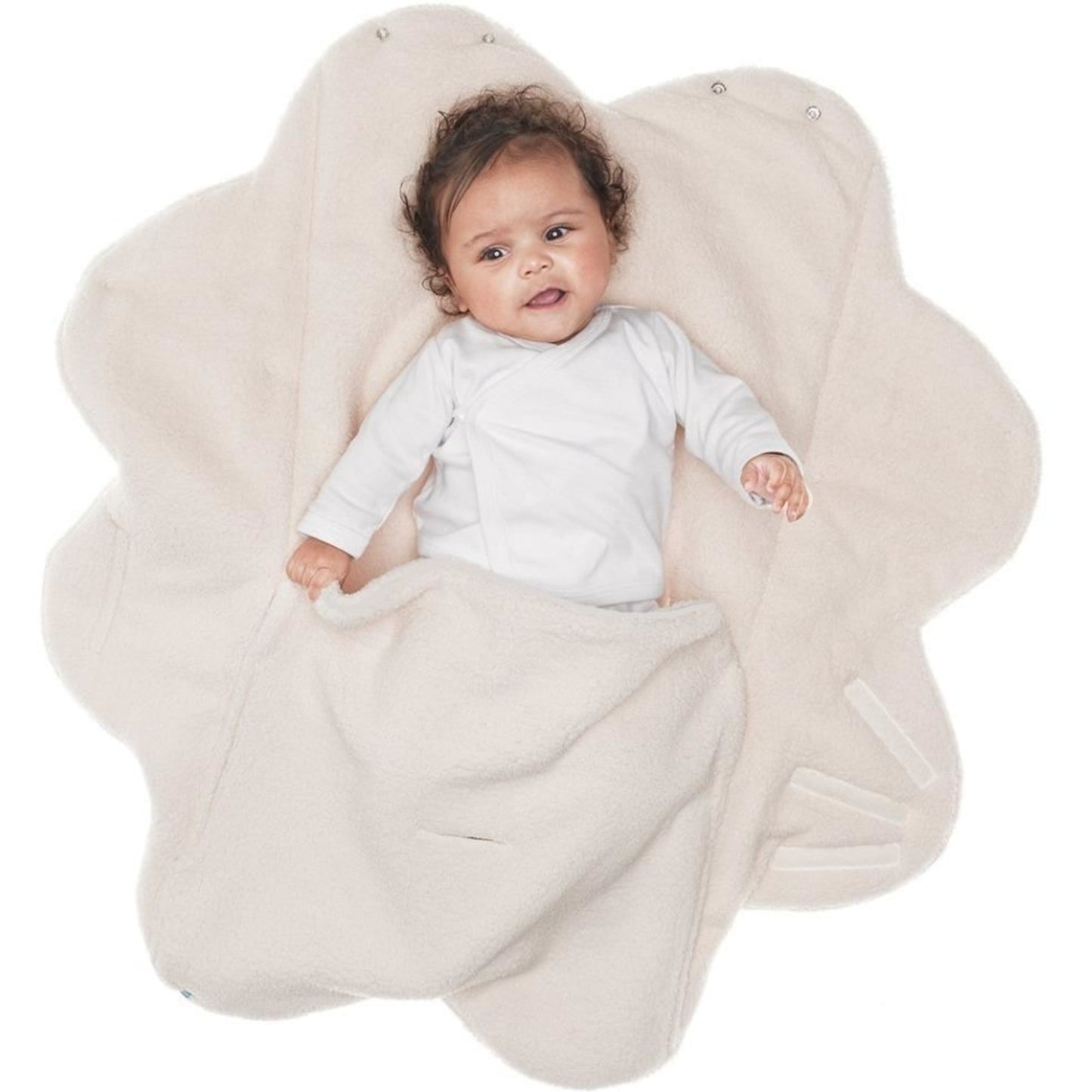 Wallaboo Baby Blanket Nore Faux Suede Warm Soft Shearling Inner 0-12 Months Lime Green