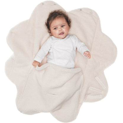 Wallaboo Baby Blanket Nore Faux Suede Warm Soft Shearling Inner 0-12 Months Lime Green