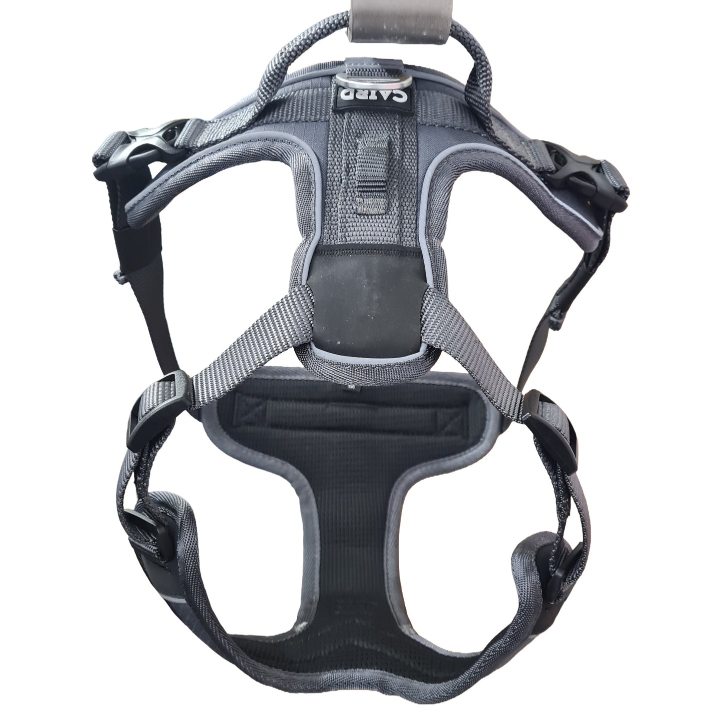 CAIRD Advance Dog Harness Ergonomic Y-Shape No Pull Reflective with Handle Grey (Medium)