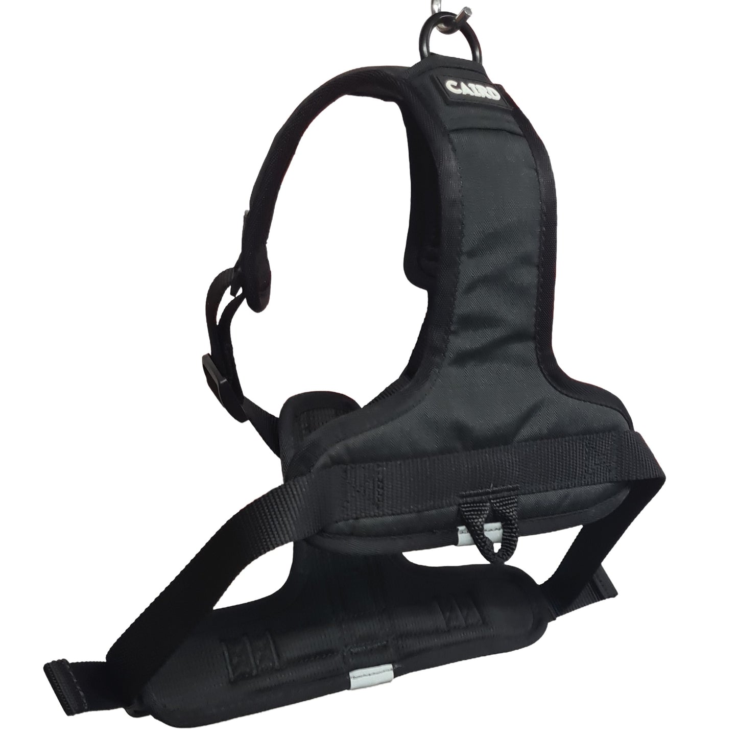 CAIRD Advance Dog Harness Ergonomic Y-Shape No Pull Reflective with Handle Black