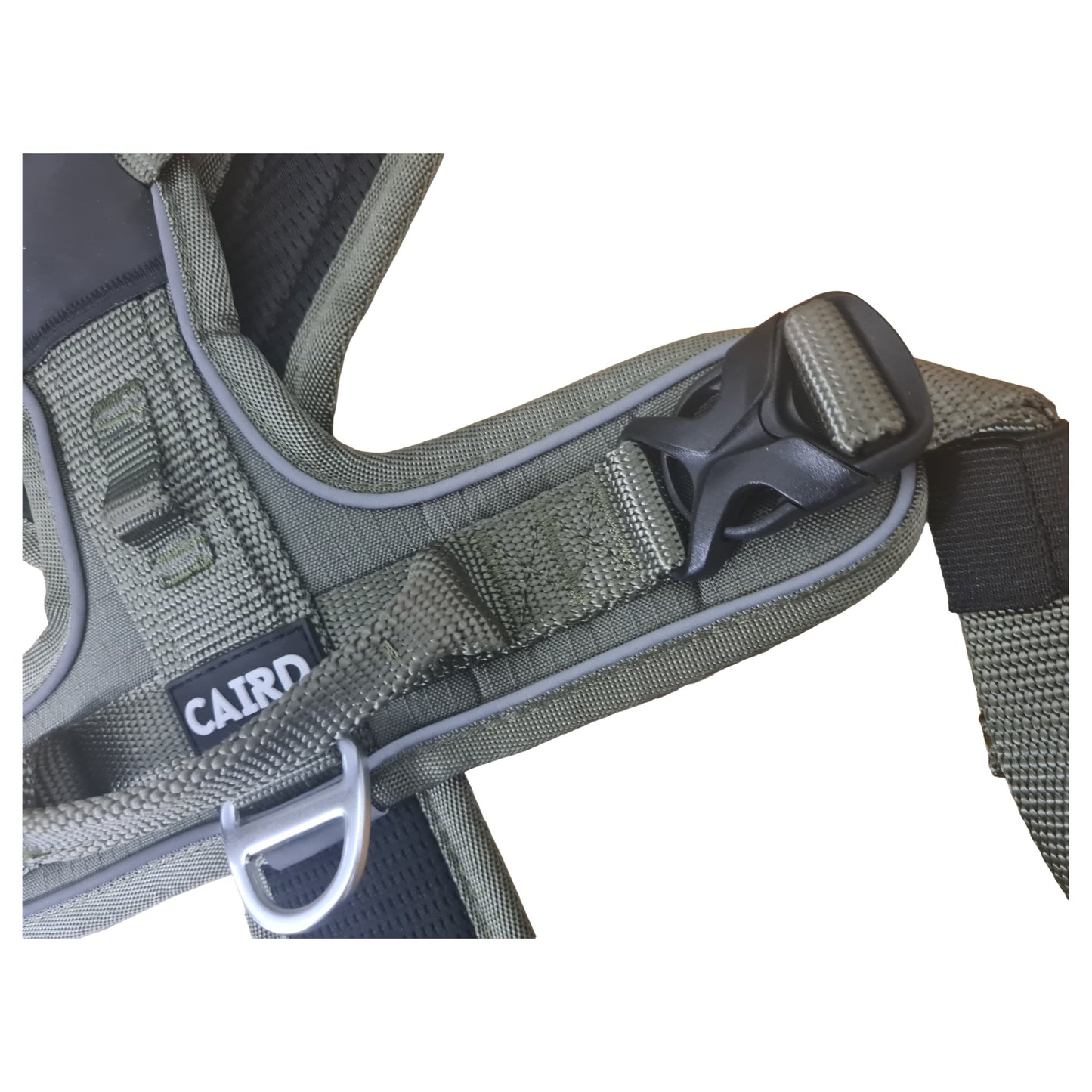 CAIRD Advance Dog Harness Ergonomic Y-Shape No Pull Reflective with Handle Khaki