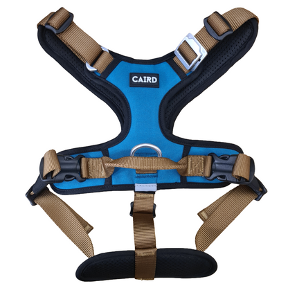 CAIRD Elevate Adjustable Dog Harness 5-Point No Pull Harness with Reflective Trim Front & Back Lead Clips