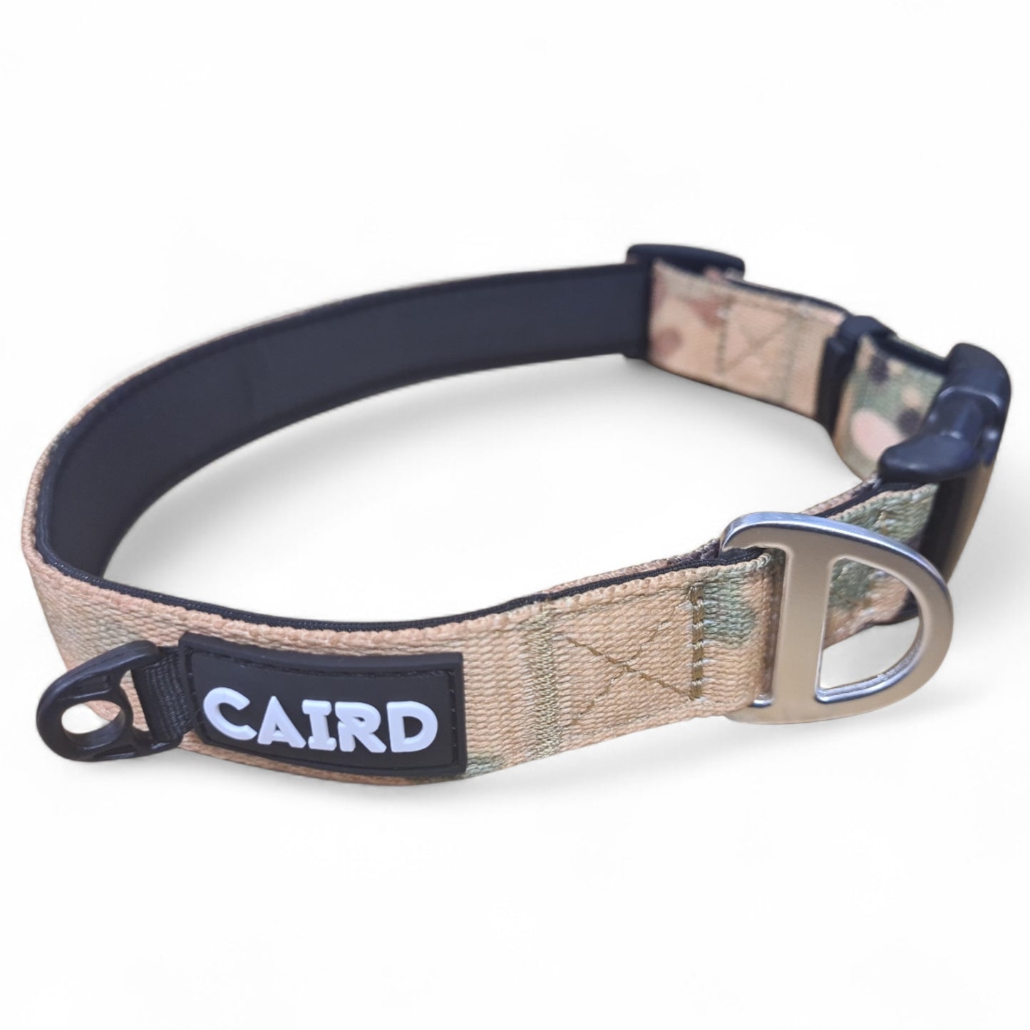 CAIRD Journey Light Dog Collar Nylon Padded Neoprene (Camo)