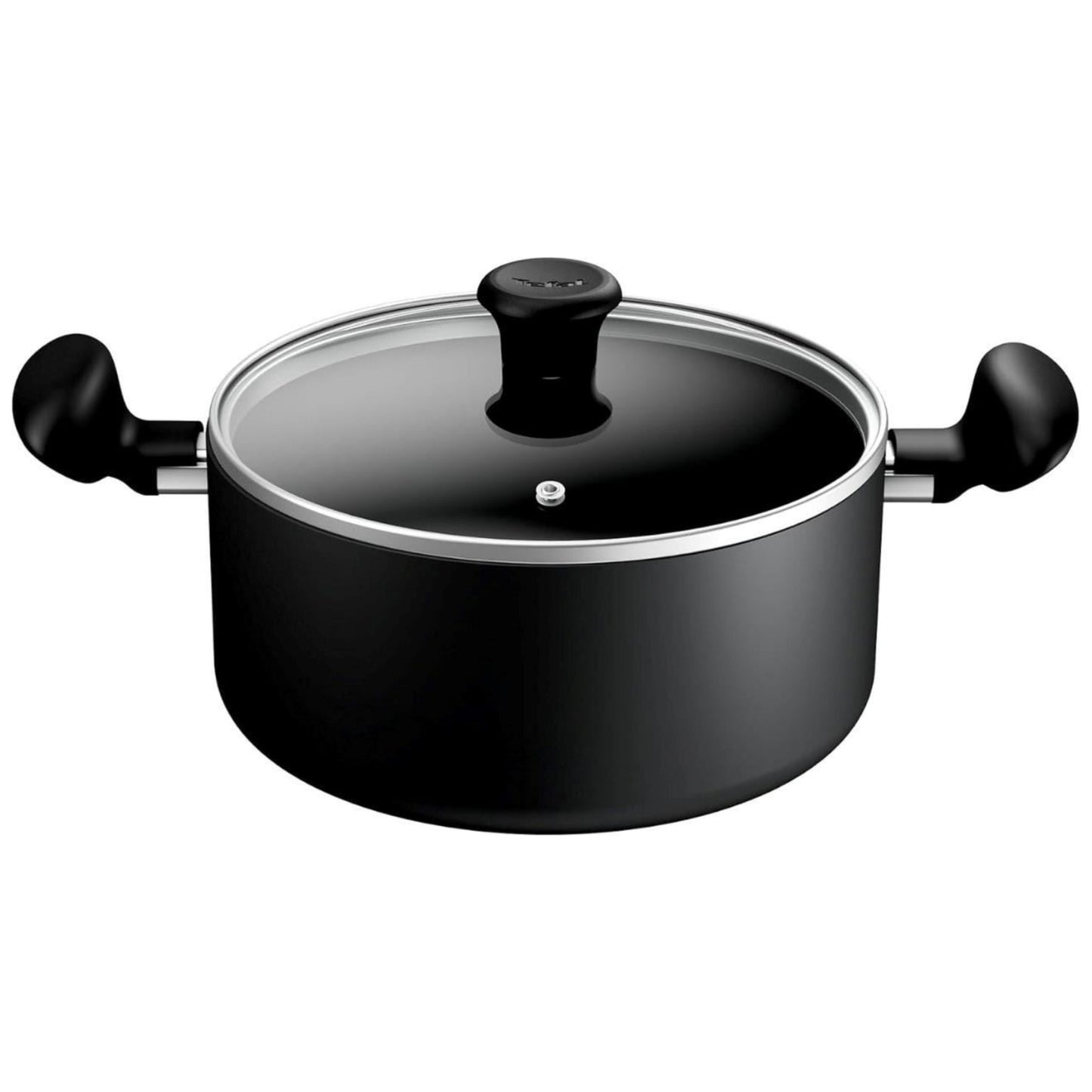 TEFAL Titanium Essential 24cm Stewpot and Lid Non Stick Coating Metal Spatula Safe