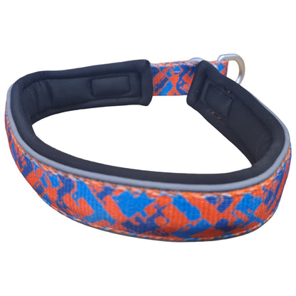 CAIRD Training Slip Dog Collar Reflective with Aluminium D-Ring Nylon Padded Neoprene No-Choke