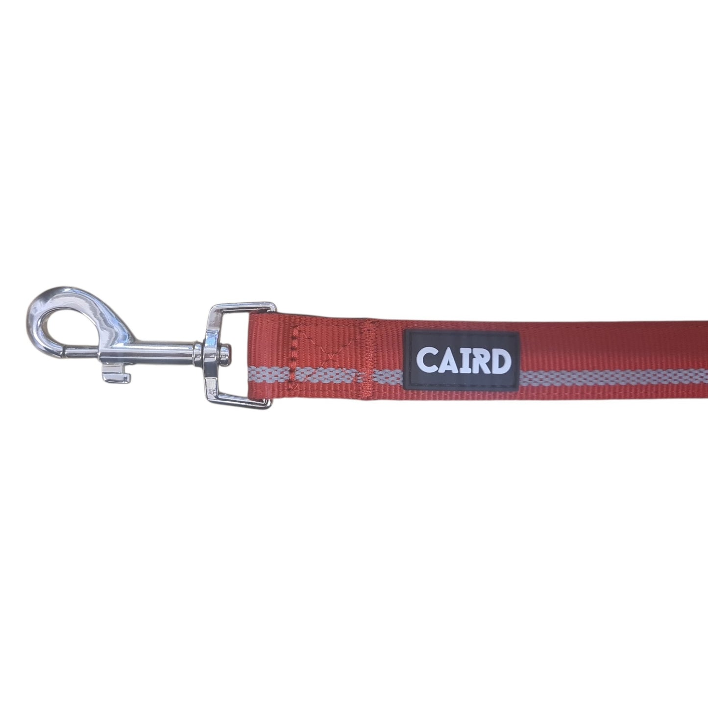 CAIRD Dog Lead 1m Reflective Neoprene Padded Handle Aluminium Connection Point (Red)