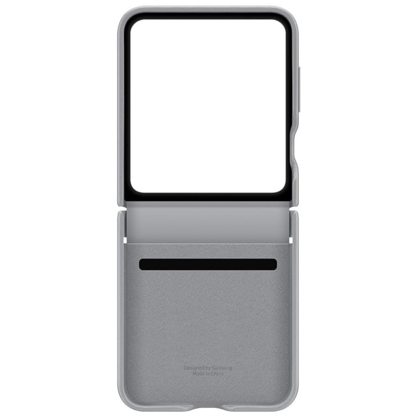 SAMSUNG Galaxy Z Flip6 Case Faux Leather Kindsuit Case for Galaxy Z Flip6 Grey