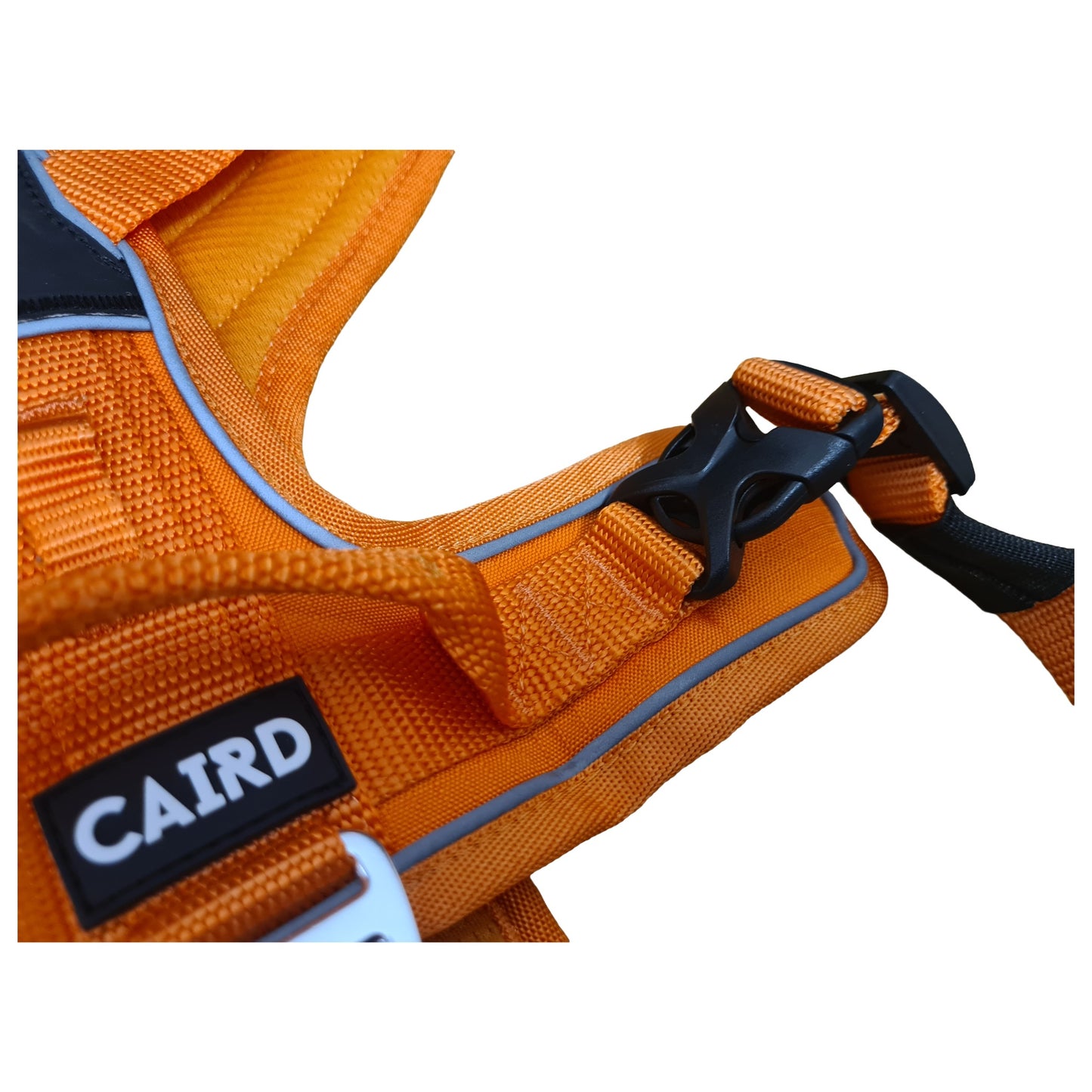 CAIRD Advance Dog Harness Ergonomic Y-Shape No Pull Reflective with Handle Orange