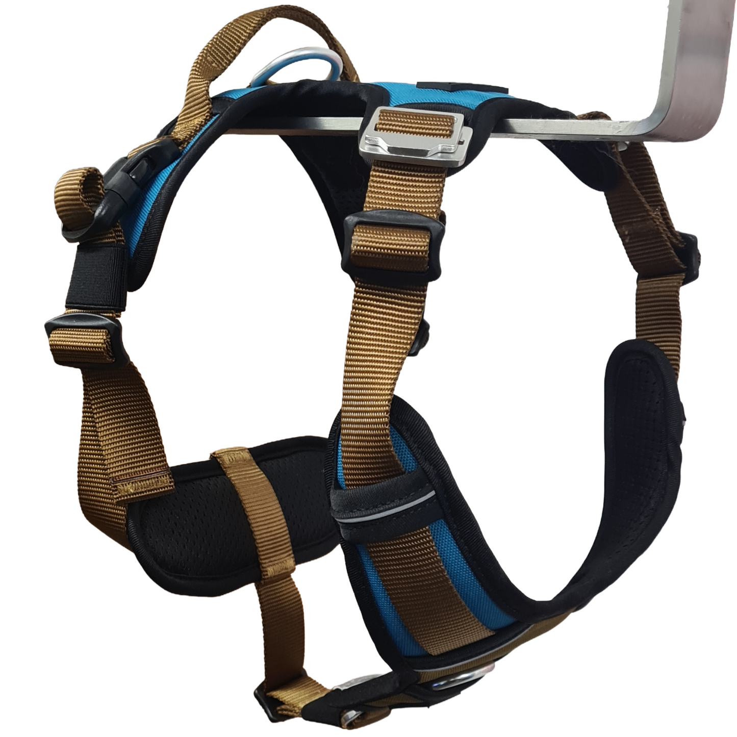 CAIRD Elevate Adjustable Dog Harness 5-Point No Pull Harness with Reflective Trim Front & Back Lead Clips
