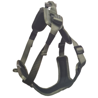 CAIRD Advance Dog Harness Ergonomic Y-Shape No Pull Reflective with Handle Khaki