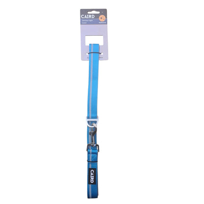 CAIRD Dog Lead 1m Reflective Neoprene Padded Handle Aluminium Connection Point (Blue & Orange)