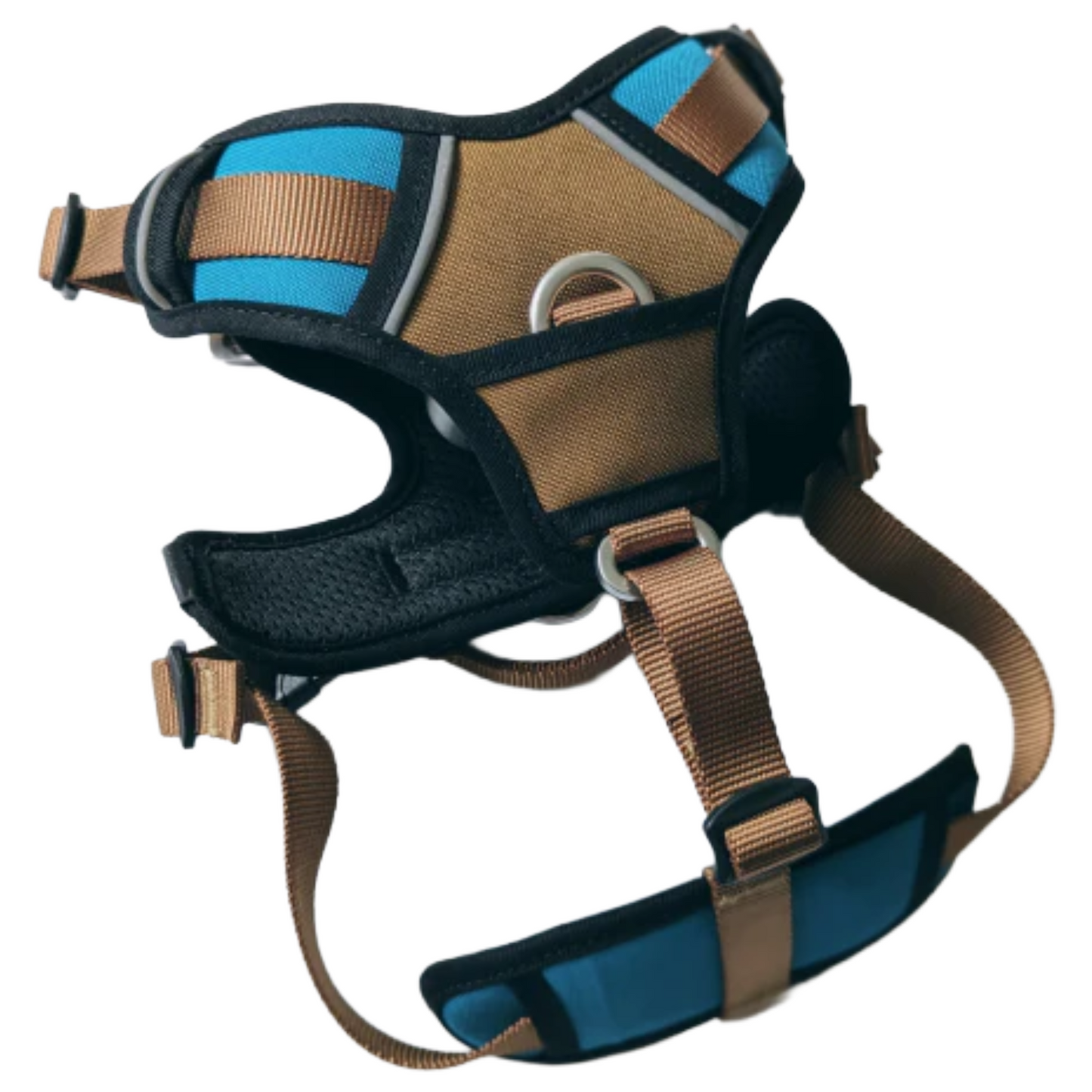CAIRD Elevate Adjustable Dog Harness 5-Point No Pull Harness with Reflective Trim Front & Back Lead Clips