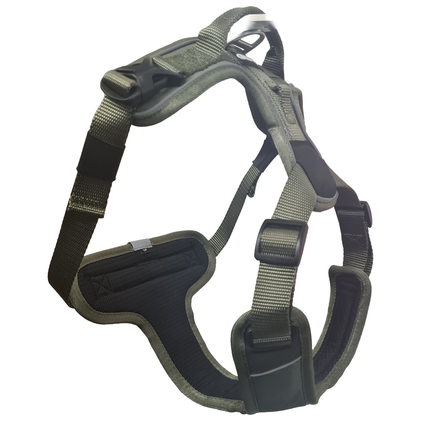 CAIRD Advance Dog Harness Ergonomic Y-Shape No Pull Reflective with Handle Khaki