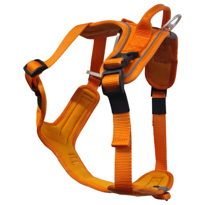 CAIRD Advance Dog Harness Ergonomic Y-Shape No Pull Reflective with Handle Orange