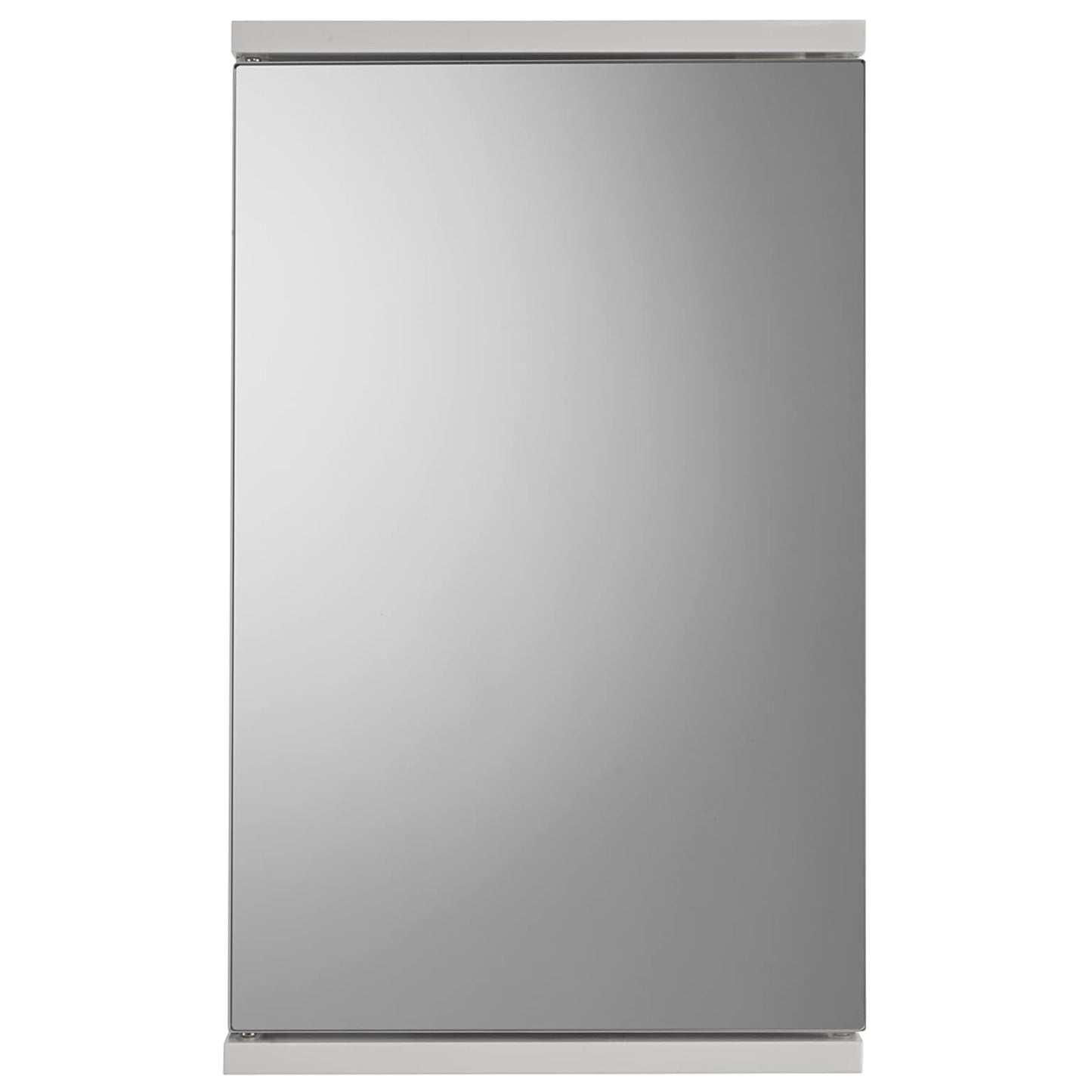 Croydex Corner Bathroom Cabinet MDF Carcass Mirrored Door Magnetic Catch and Adjustable Shelf