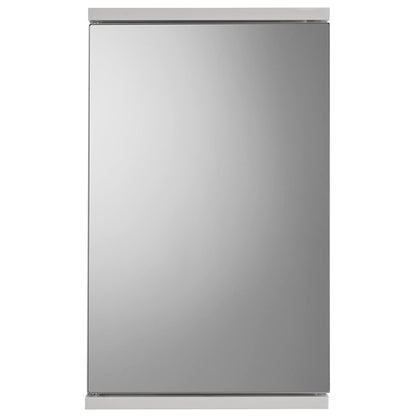 Croydex Corner Bathroom Cabinet MDF Carcass Mirrored Door Magnetic Catch and Adjustable Shelf