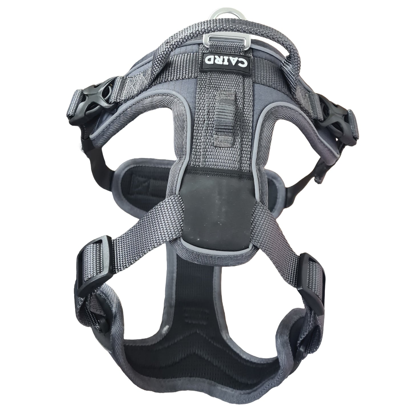 CAIRD Advance Dog Harness Ergonomic Y-Shape No Pull Reflective with Handle Grey (Medium)