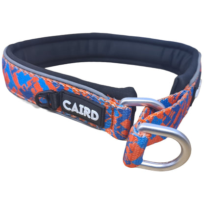 CAIRD Training Slip Dog Collar Reflective with Aluminium D-Ring Nylon Padded Neoprene No-Choke