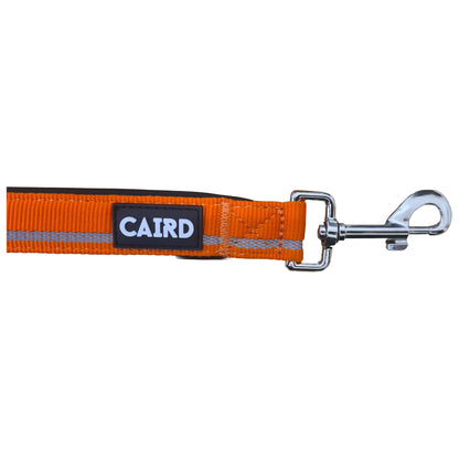 CAIRD Double Ended Dog Training Lead 2m Adjustable Multi-Point Control Reflective (Orange)
